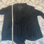 Eileen Fisher  Black 100% Sheer Silk Kimono Top Size Medium Photo 5