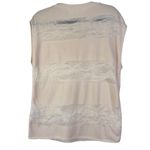 IRO JEANS Lewis Muscle Tee Sheer Distressed Sleeveless Ivory Cream Cotton Medium Photo 11