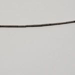 Silver Bead Necklace with Maroon Stone Red Photo 3