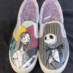 GROUND UP DISNEY TIM BURTON NIGHTMARE BEFORE CHRISTMAS SLIP ON JACK& SALLY SHOES Black Size 11 Photo 0