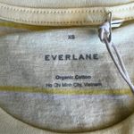 Everlane Shirt Womens Extra Small Yellow Striped Tee Photo 2