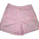 Lilly Pulitzer Lilly Pulitzer Green Snail Pink Cotton Chino Casual Summer Shorts Womens Size 8 Photo 0