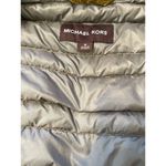 Michael Kors  Vest Down Quilted Gold‎ Brown Medium Pockets Lightweight Full Zip Photo 8