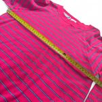 Lacoste Vintage 90s Izod  Women's Medium Striped Pink Preppy Long Sleeve Sweater Photo 4