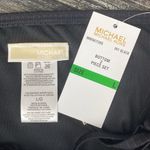 Michael Kors Black Ribbed Side Tie Bikini Swim Suit Bottom L NEW Size L Photo 5