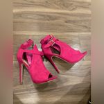 Harlyn Hot Punk peep toe bootie Pink Size 7 Photo 3