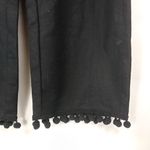 J. Crew 8 32 Black Linen Cotton Crop Pants Photo 3