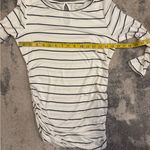 Motherhood  Black and White Striped 3/4 Sleeve Top Photo 4
