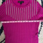 🆕 International Concepts, Rhinestone Sweater, Small Pink Photo 2