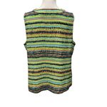 Sejour Women's Size 14W Top Blouse Sleeveless Green Chiffon Work Office Chic‎ Photo 4