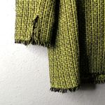 Evan Picone 14 Tweed Dress Coat in Lime Black Green Photo 6