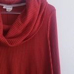 Anthropologie  Meadow Rue Angel Burnout Waffle Knit Crow Neckline Blouse Photo 3