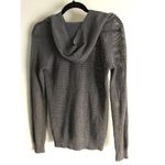 Shirt 469 Womens Pullover Hoodie Knitted Sweater SZ XS Gray Linen/Cotton Blend Photo 2