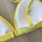 Kona Sol Womens NWT Yellow/Green Stripe Bikini Top - S Photo 3