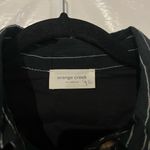 Orange Creek  Black Striped Button Down Tie Front Dress Size Small Photo 2