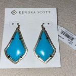 Kendra Scott Gold and Turquoise Alex Earring Photo 0