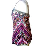 Diane Von Furstenberg Y2K 
DVF Black Red Paisley Silk Camisole
Top Size 8 Photo 1