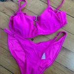 No Boundaries  medium hot pink bikini set Photo 0