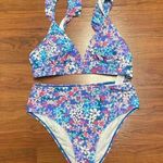 Cupshe COPY - New! ‎ Women's Bikini Sets Two Piece Ditsy Swimsuit size Med Photo 2
