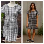 RVCA Gingham Cottagecore Midi Dress M NWT 100%‎ Cotton Tie Photo 1