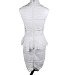 Charlotte Russe NWT White Eyelet Sleeveless Peplum Code Le Femme Wedding Dress M Photo 3