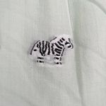 Talbots New  Mint Green zebra print Sleeveless Blouse Sz S Photo 2