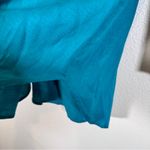 Eileen Fisher  Teal Green Organic Linen Button Down Shirt Womens LP Lagenlook Top Photo 8