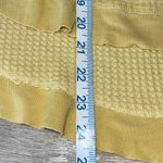 Urban Daizy  Womens Dolman Long Sleeve‎ Waffle Knit Top Yellow Size Medium Photo 6