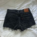 Levi's Black  501 denim shorts Photo 1