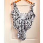 Good American Blue Always Fits Textured Leopard Print Swimsuit 2XL/3XL Photo 3