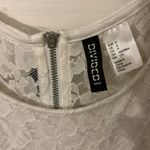 Divided White Peplum Tank Top Photo 2