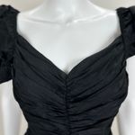 Vintage Notorious Dress Whimsigoth Witchy Glam Black Ruched Draped Corset XS Photo 5