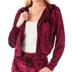 Emma & Sam LF  Crushed Velvet Full ZIP Hooded Sweatshirt XS NWT Photo 10