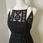 Free People  Just Like Honey black lace sleeveless mini dress size 0 Photo 4