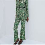 ZARA  green floral pants NEW Photo 1