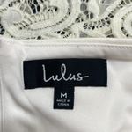 Lulus Absolutely Angelic Ivory Lace Off Shoulder Dress Sz M Special Events Prom Photo 2