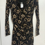 Rue 21 🏷️💛 NWT  Black and Gold Floral Lace Dress Size Small Photo 0