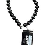 EXPRESS  Black Beaded Bracelet Photo 0