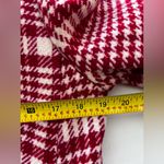 Talbots  red houndstooth Wool blend Plaid Pea Coat double breasted quiet luxury 8 Photo 4