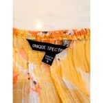 Unique spectrum Women’s  Yellow Floral Boho Peasant Top Size S Photo 2