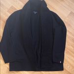 Tommy Hilfiger Timmy Hilfiger Black Sherpa Lined Jacket Open Front Cardigan XXL Photo 0