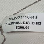 Heart shaped pendant necklace. NWT. Sterling silver. Love. Charm. Silver chain. Photo 3