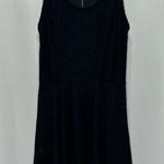 EXPRESS Black Lace Fit and Flare Mini Dress Photo 0