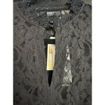 Obey Rapture Black Lace Keyhole Dress Size XL Short Sleeve Lined NWT Photo 4