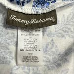 Tommy Bahama Stamped Medallion TShirt Dress Med Blue White Short Sleeve Pullover Photo 5