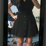 Elegant Black Wrap Dress Size M Photo 1