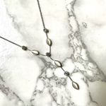 Silver tone dainty Y necklace Photo 6