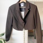 ZARA Plaid Cropped Blazer Jacket Photo 0