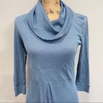 Michael Stars  Cowl neck Sparkle blue fit & flare Dress size Small‎ office party Photo 1