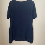 Nevenka Dress Navy Blue Embroidered Shift Crescent Moon Size 8 Photo 7